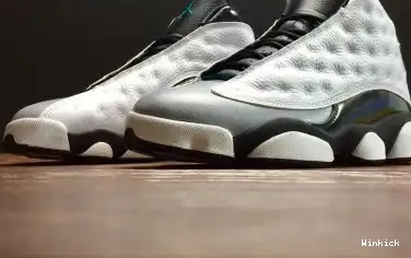 AIR MENS JORDAN WHITE RETRO GREY 414571-115 13 HOLOGRAM” “BARONS 0418